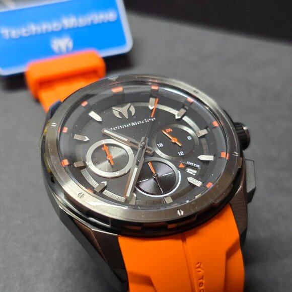 TechnoMarine Ocean Nomad Men's Watch - 43mm, Orange (TM-318099) - Picture 2 of 12